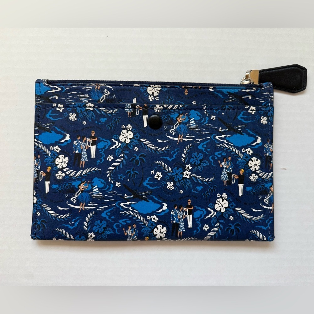 Michael Kors Prescott Tropical Welcome Print Leather pouch - Picture 2 of 9